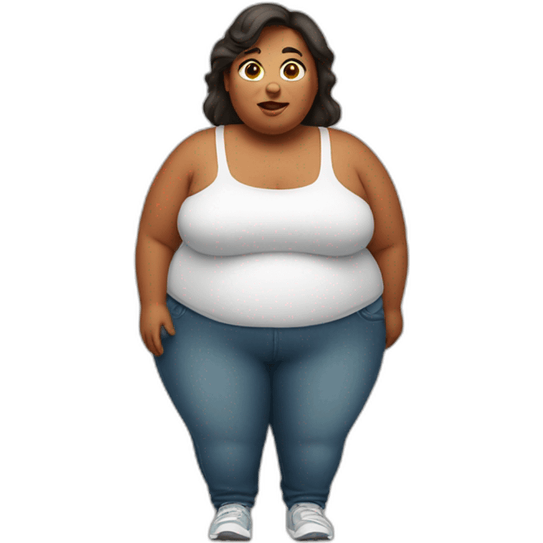 obese woman emoji