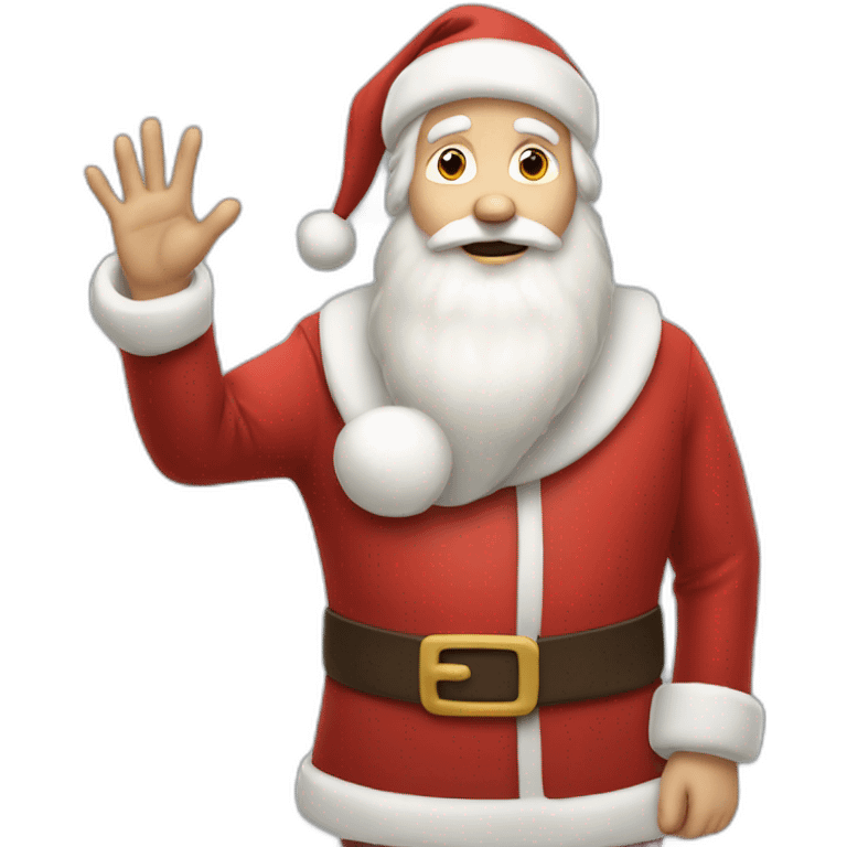 Full height Actively gesturing with hands pale skin Santa Claus emoji