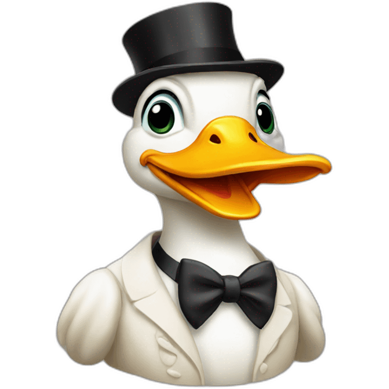 classy duck emoji