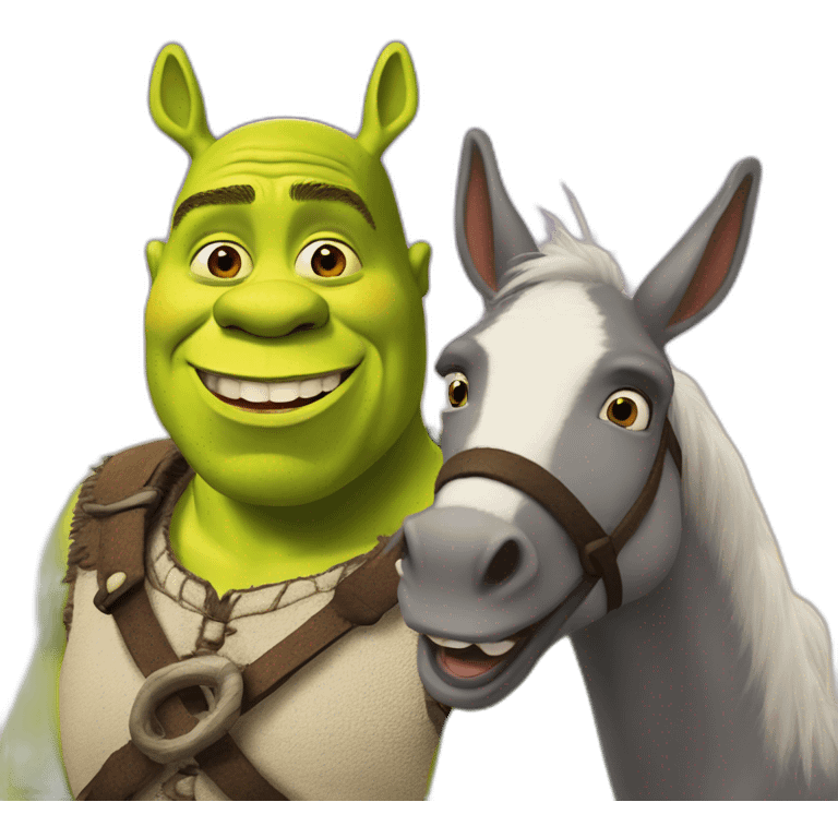 shrek and donkey emoji