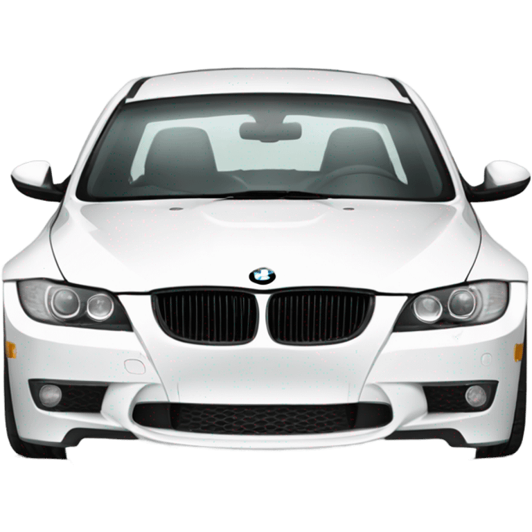 a white e90 2009 bmw 335 emoji