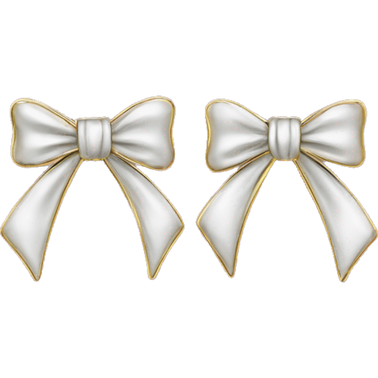 Bow earrings emoji