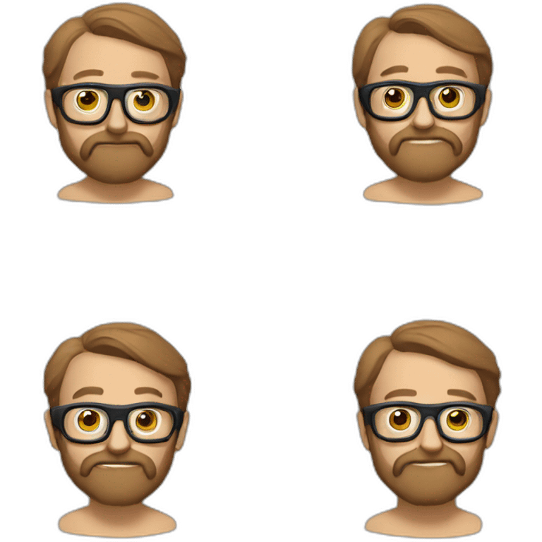 Carlin avec lunette emoji