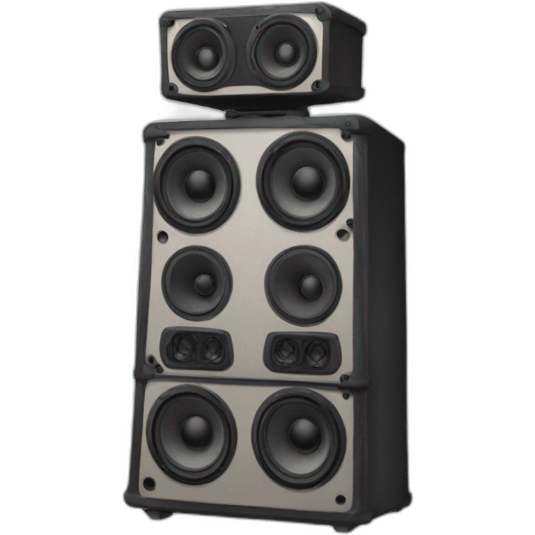 Large rave speakers tower emoji