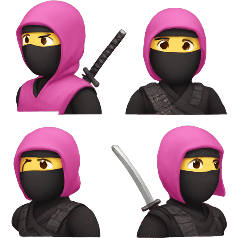 pink ninja  emoji