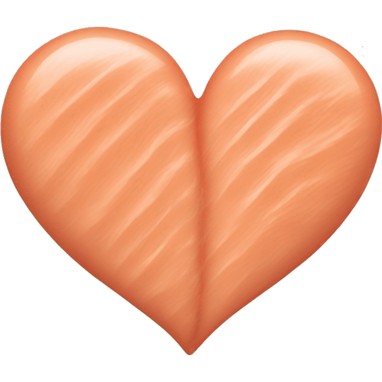 Salmon-colored heart emoji