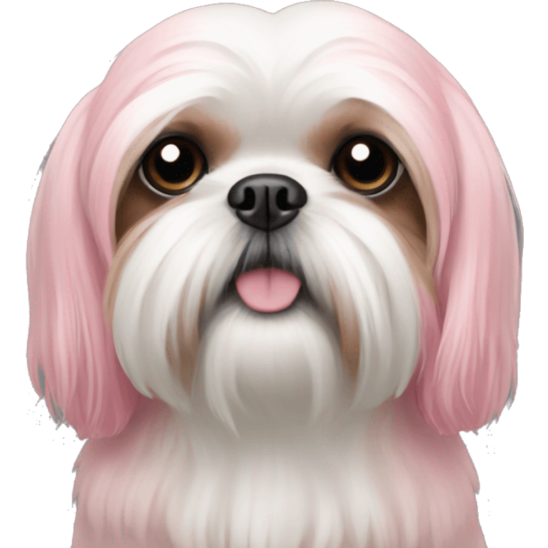 Pink shih tzu emoji