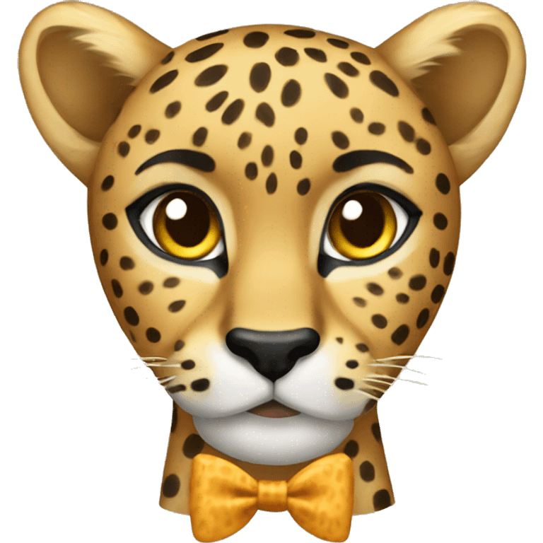 cheetah bow emoji