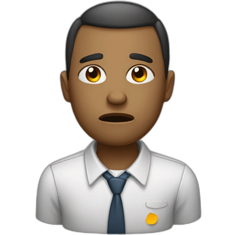 devastated office worker emoji