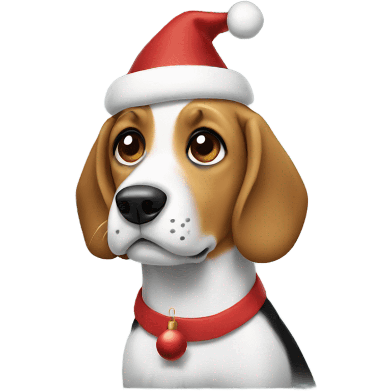 Christmas beagle  emoji