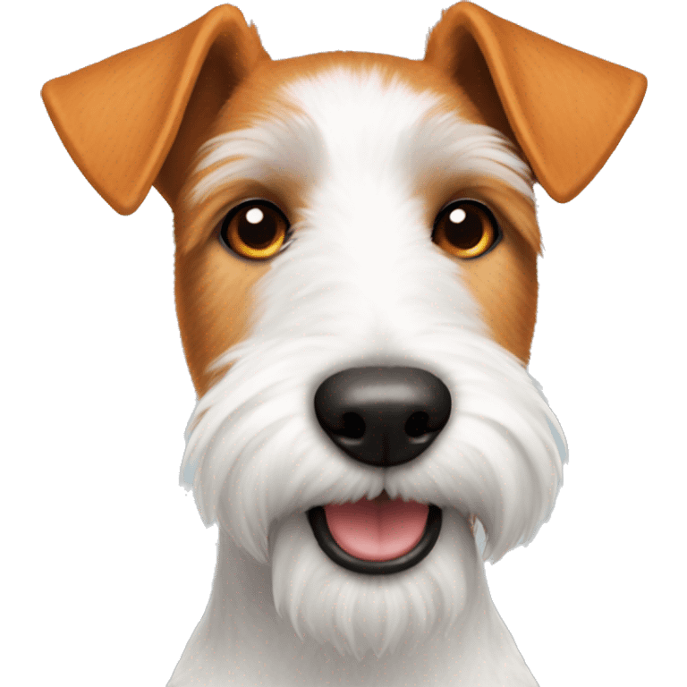 Foxterrier white orange fur emoji