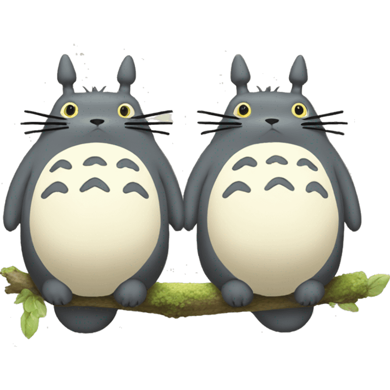 Totoro sentado emoji