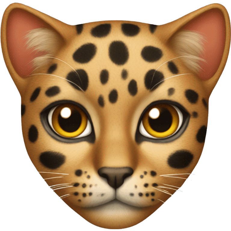 Cat with leopard print emoji