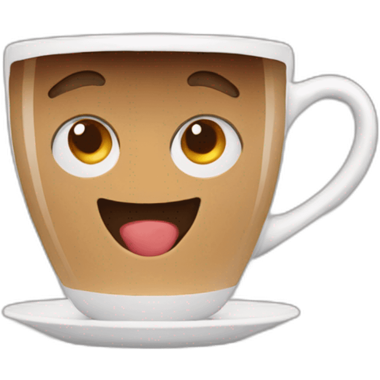 Taza con cafe emoji