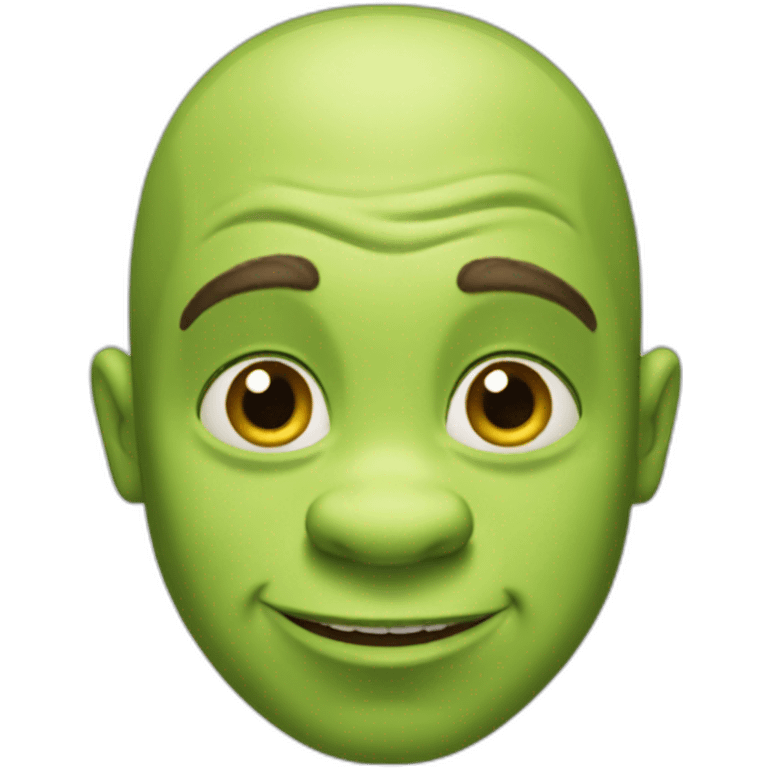 Shrek no hair emoji