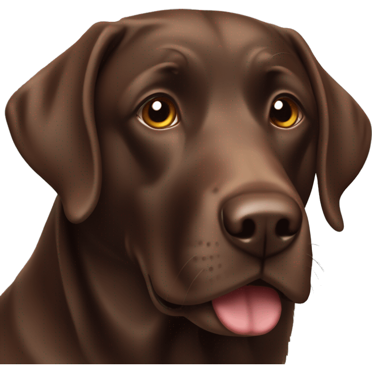 Chocolate Labrador  emoji