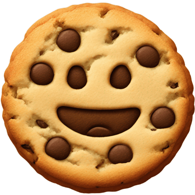 a cookie with a dollar sign emoji