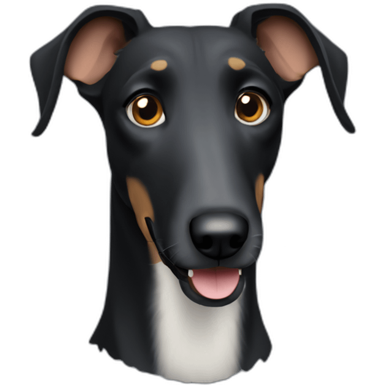 Black lurcher emoji