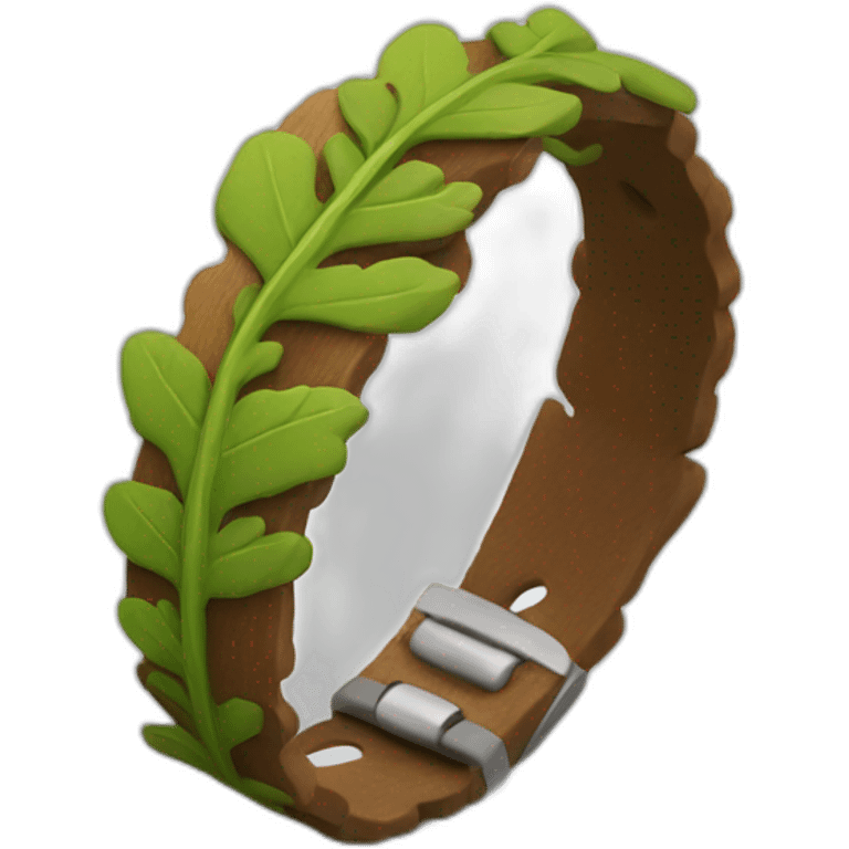 bracelet with oak leaf emoji