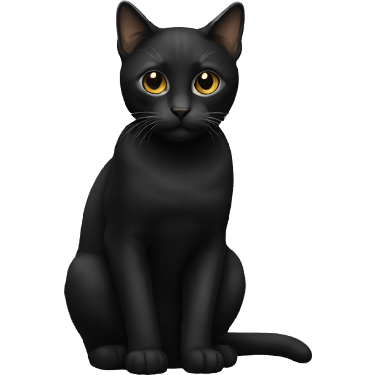 Cat black emoji