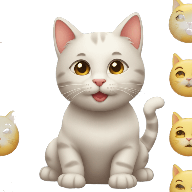 kitty tirando un beso emoji