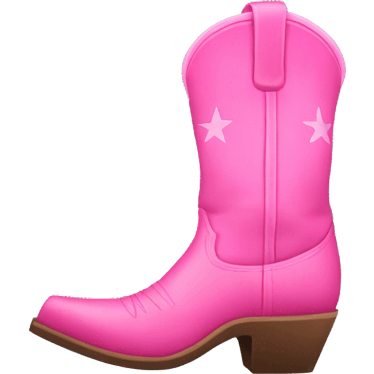 Pink cowboy boots emoji