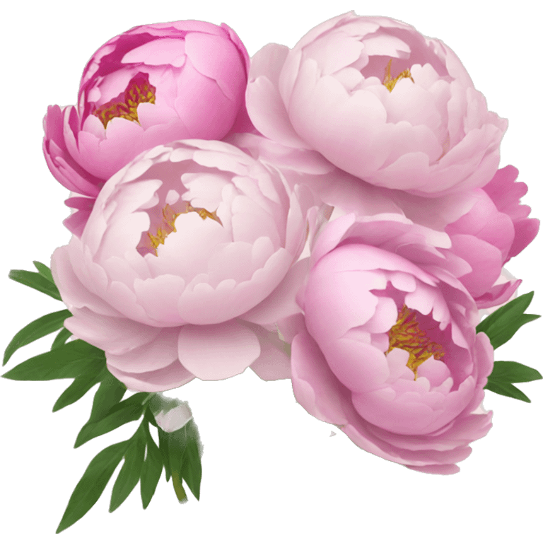 Peonies bouquet emoji