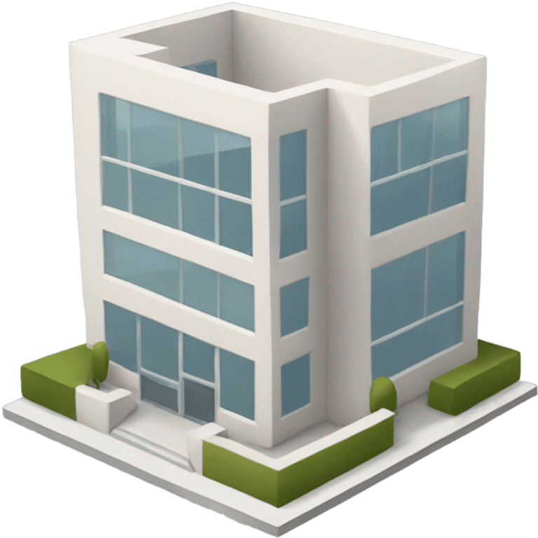 modern small building emoji