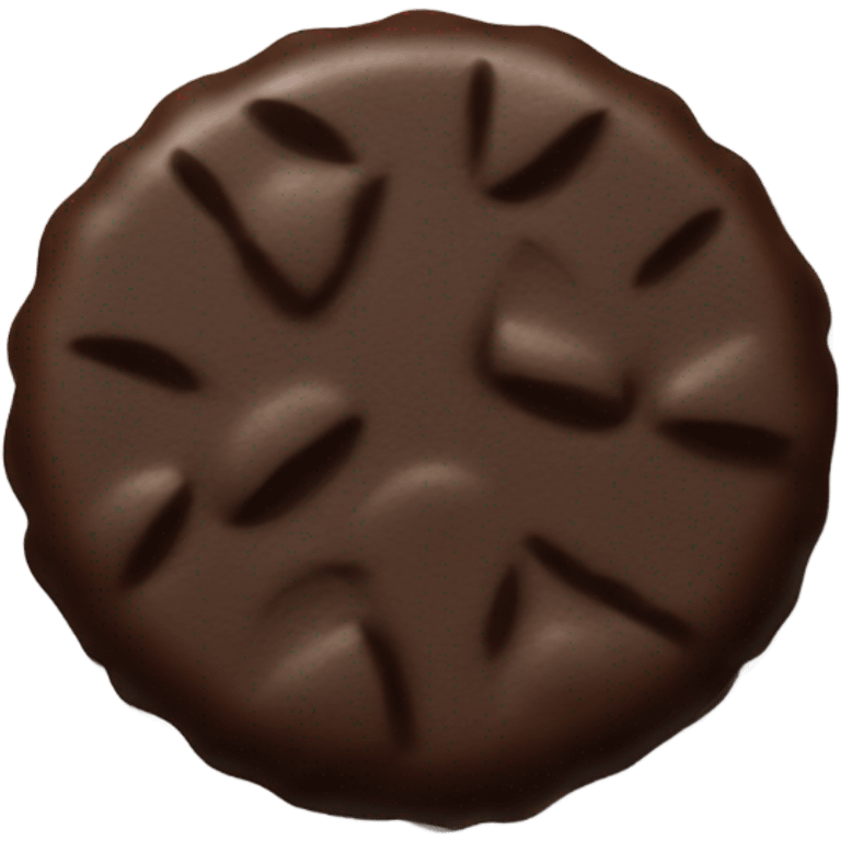 chocolate biscuit emoji