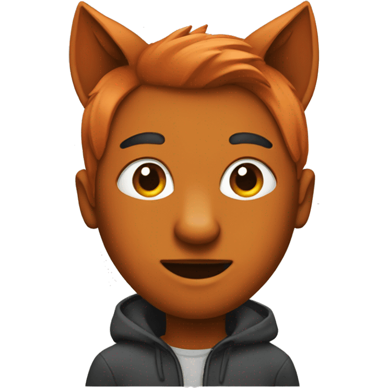 a person with a fox head emoji