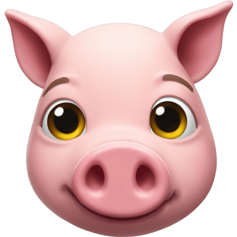 A pig playing fortnite  emoji