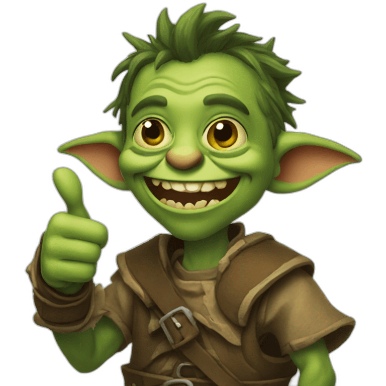 thumbs up goblin emoji