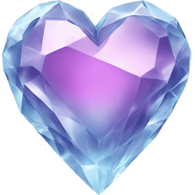 Crystal heart emoji