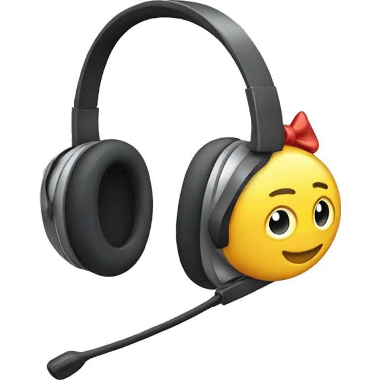 headset with bows emoji