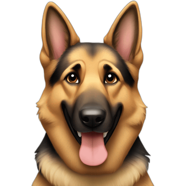 happy German Shepherd emoji