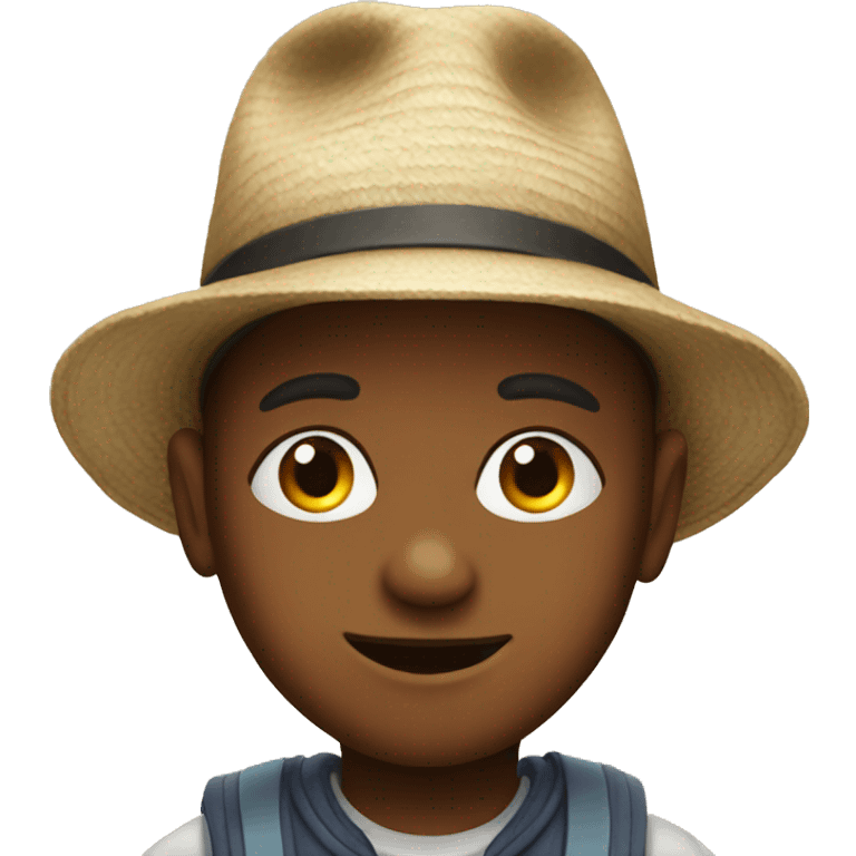 boy in hat portrait emoji