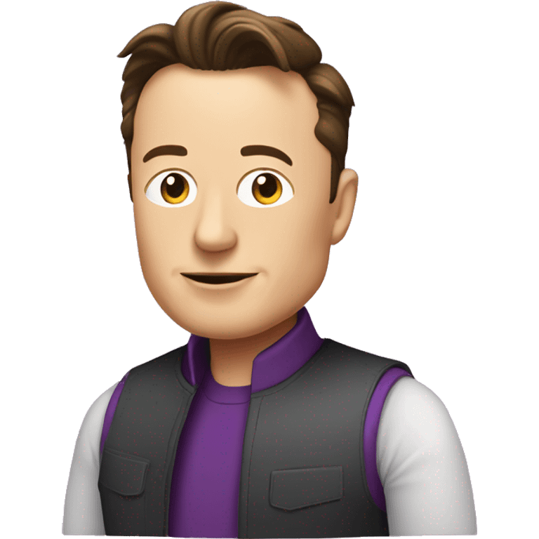 Purple elon musk emoji