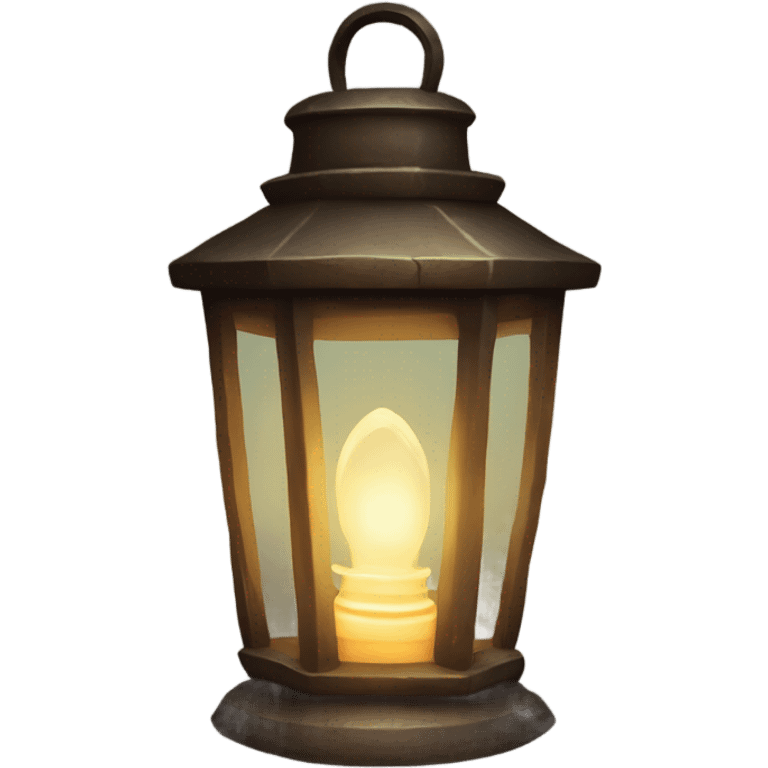 A glowing, old-fashioned lantern  emoji