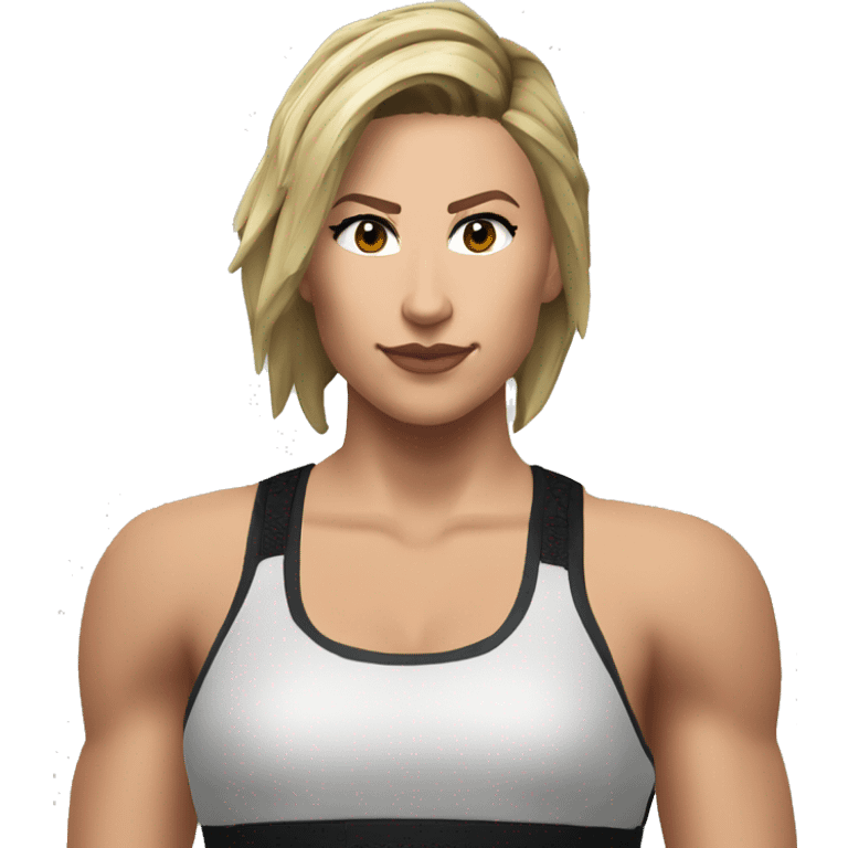 Rhea Ripley wwe super réaliste avec les cheveux noir emoji