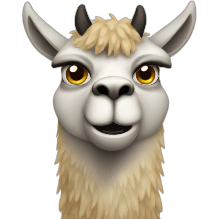 angry llama emoji