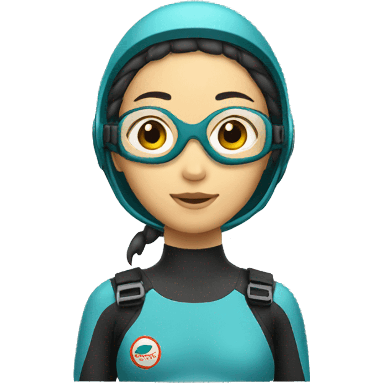 Asian Female diver emoji