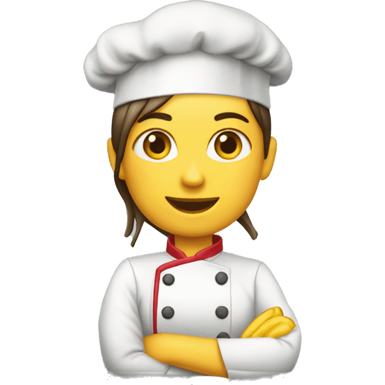 Burguer in WhatsApp women chef emoji