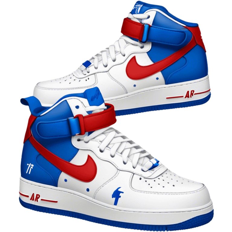 Crip and blood themed air force 1s emoji