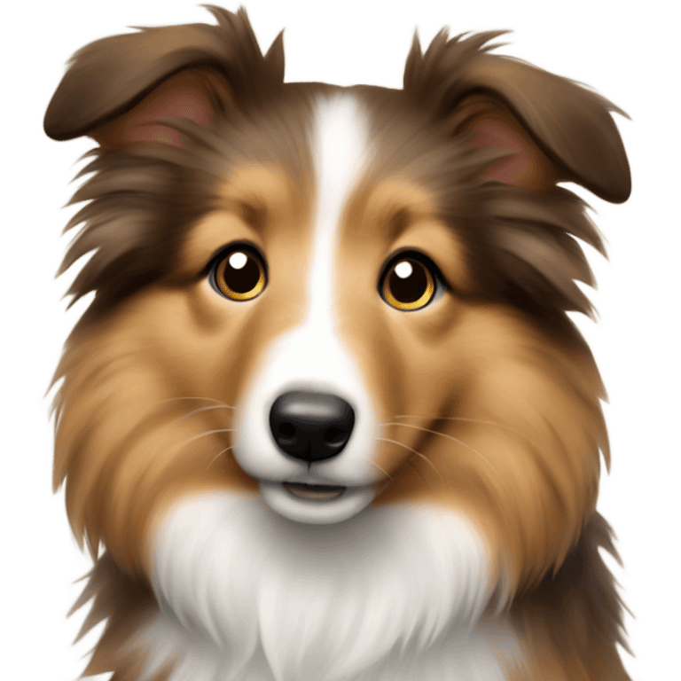 Sheltie puppy emoji