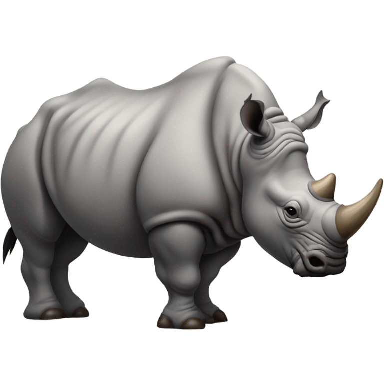 Rhino mixed with buffalo emoji