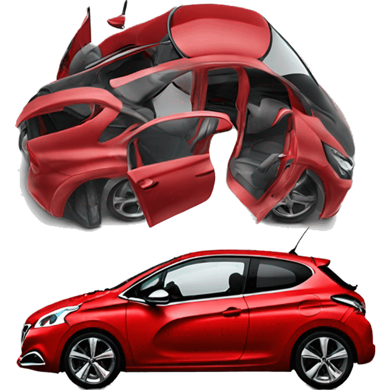 peugeot 208 red p21 emoji