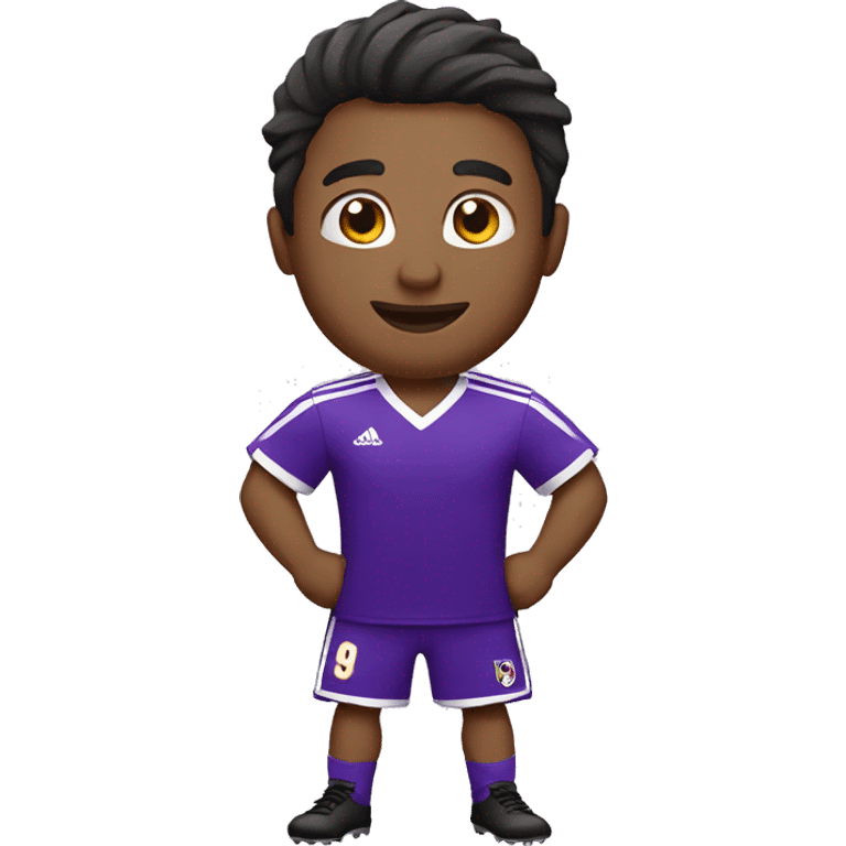 camiseta de futbol morada emoji