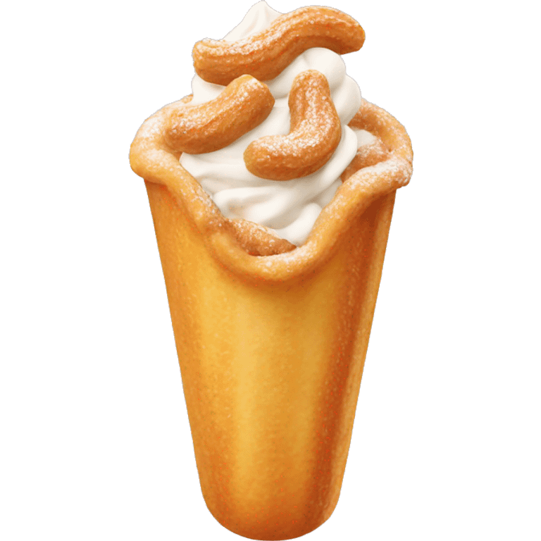 Filled cream churro emoji