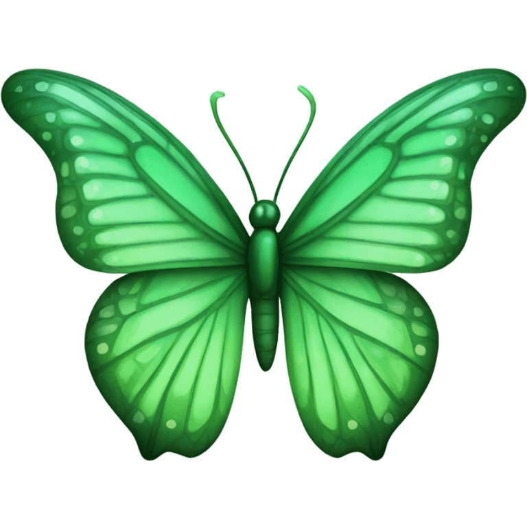 Green butterfly emoji