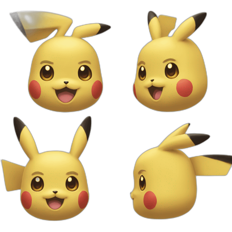 tête de pikachu emoji